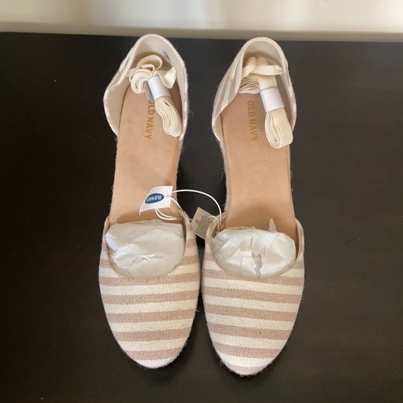 Old Navy Lace-Up Espadrille Wedges - Picture 2 of 6